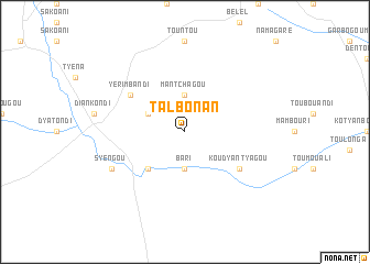 map of Talbonan