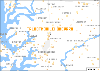 map of Talbot Mobile Home Park