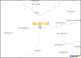 map of Talbotton