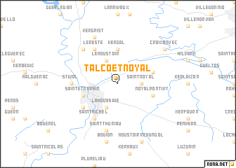 map of Talcoët-Noyal