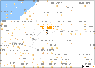 map of Tal Diop