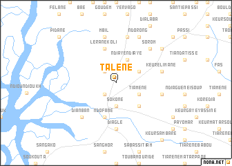 map of Talène