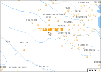 map of Tāl-e Sangarī