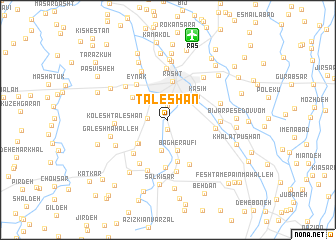 map of Ţāleshān