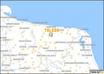 map of Ţālesh