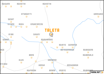 map of Tʼaleta