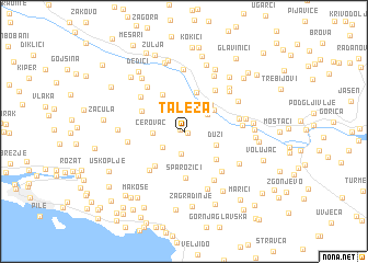 map of Taleža