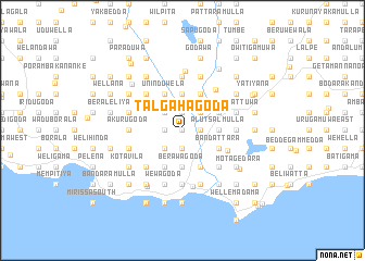 map of Talgahagoda