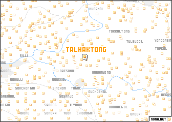 map of Talhak-tong