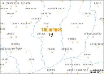 map of Talhinhas