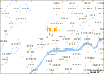 map of Talia