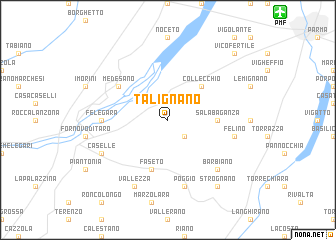 map of Talignano