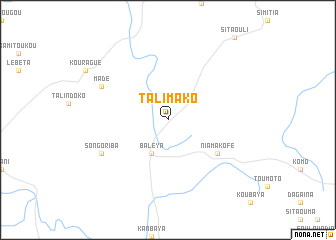 map of Talimako