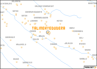 map of Ţalīneh-ye Dūderā\