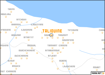 map of Taliouîne