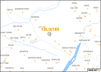 map of Talıstan