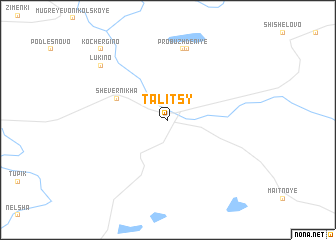 map of Talitsy