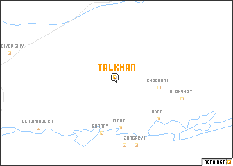 map of Talkhan