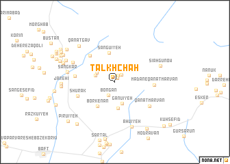 map of Talkh Chāh