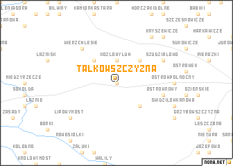 map of Talkowszczyzna