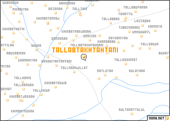 map of Tall Abţakh Taḩtānī