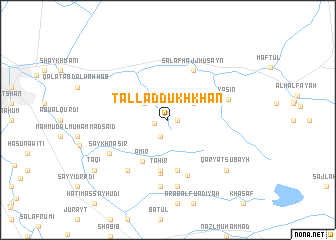map of Tall ad Dukhkhān