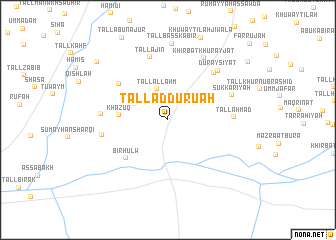 map of Tall ad Durū‘ah