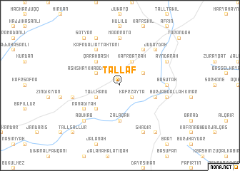 map of Ţallaf