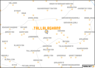 map of Tall al Agharr