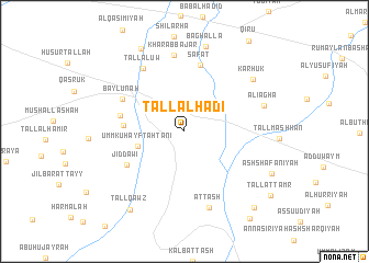 map of Tall al Hādī