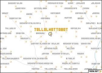 map of Tall al Ḩaţţābāt