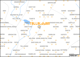 map of Tall al Jījān