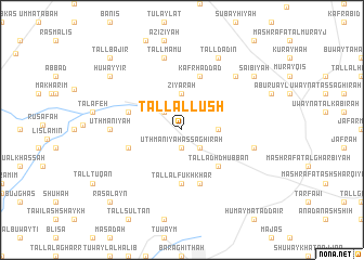 map of Tall ‘Allūsh
