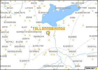 map of Tall an Nabī Mindū