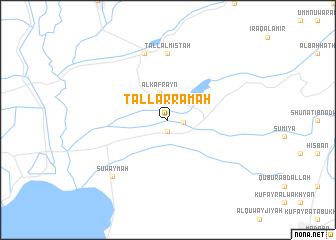 map of Tall ar Rāmah