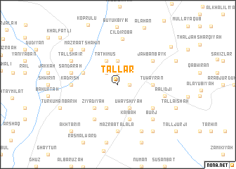 map of Tall ‘Ār