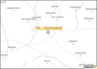 map of Tall ash Shawr