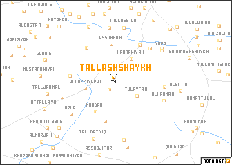 map of Tall ash Shaykh