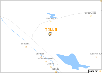 map of Tallå