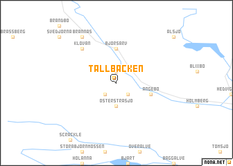 map of Tallbacken