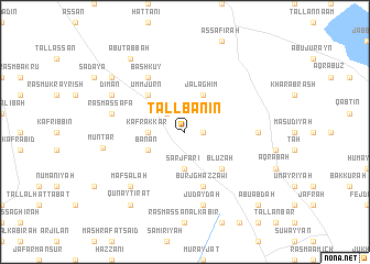 map of Tall Banīn
