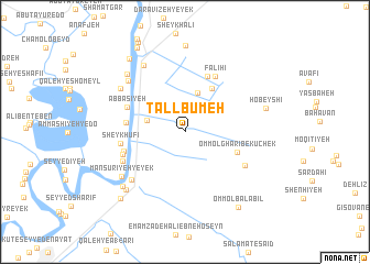 map of Tall Būmeh