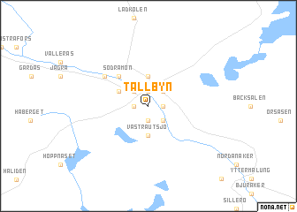 map of Tällbyn