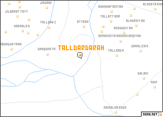 map of Tall Dardārah