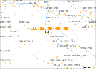 map of Tall-e Ḩājjī Morād Khānī