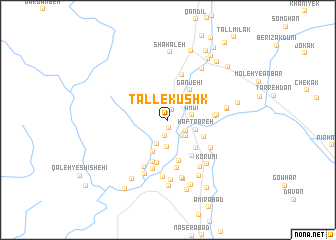 map of Tall-e Kūshk