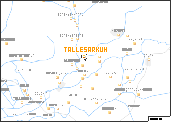 map of Tall-e Sarkūh