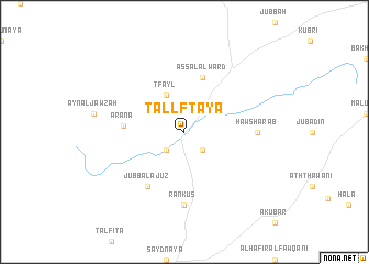 map of Tall Fţāyā