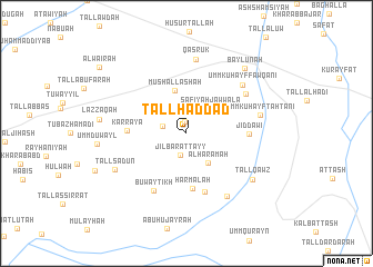 map of Tall Ḩaddād