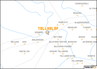 map of Tall Ḩalaf